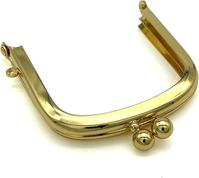 Rectangle Glue-In Kiss-Lock Purse Frame, 2 3/4" x 2 9/16" (7 x 6.5 cm)
