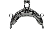 Vintage Embossed Sew-In Kiss-Lock Purse Frame, 2" x 1 3/16" (5 x 3 cm)