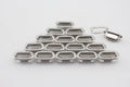 Stainless Brass Washable Oval Eyelets Grommets and washers for Leather Purse Shoe Paper DIY Crafts Inner Width 1/2 Inch