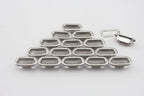 Stainless Brass Washable Oval Eyelets Grommets and washers for Leather Purse Shoe Paper DIY Crafts Inner Width 1/2 Inch