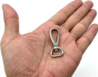 Push-Gate Swivel Clasp, Round Eye (1/2", 4.3cm)