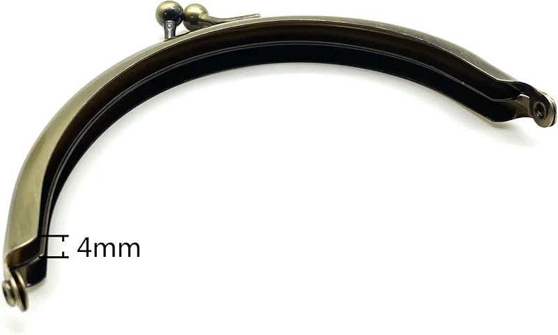 Glue-In Kiss-Lock Purse Frame, 4" x 2" (10 x 5 cm)