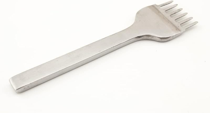 Pitch Lacing Stitching Holes Prong Hole Puncher 1+2+4+6 Chisel Set Craft Kits Lacing Stitching Sharp Pricking Iron Craft