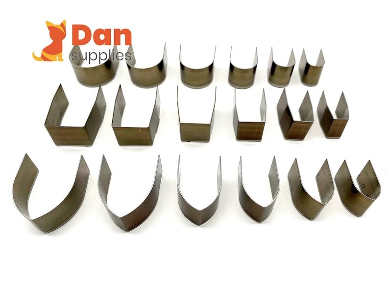 18 shapes leather strap belt end edging cutter punch