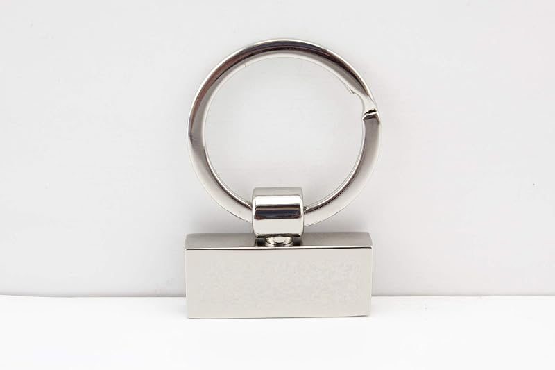 Rectangle Key Fob Hardware with Split Ring