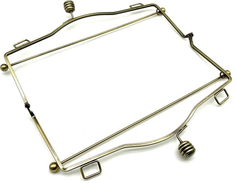 Large Sew-In Kiss-Lock Purse Frame with Handle