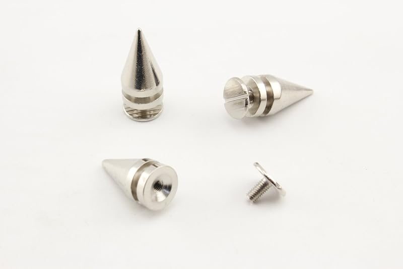 Zinc Alloy Screw in Bullet Rivet Spike Studs Spots for Leather Bag Making Clothing Shoes