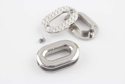 Zinc Alloying Oval Screw in Eyelet Grommet Purse Loop Handle Connectors Easy Installation Inner Width