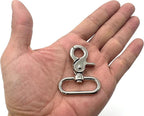 Compact Lobster-Claw Swivel Snap Hook, D-Ring Eye