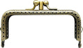Rectangle Double-Pocket Sew-In Kiss-Lock Purse Frame, 11 x 5 cm