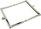 Rectangle Glue-In Kiss-Lock Purse Frame, 4" x 2 9/16" (10.5 x 6.5 cm)