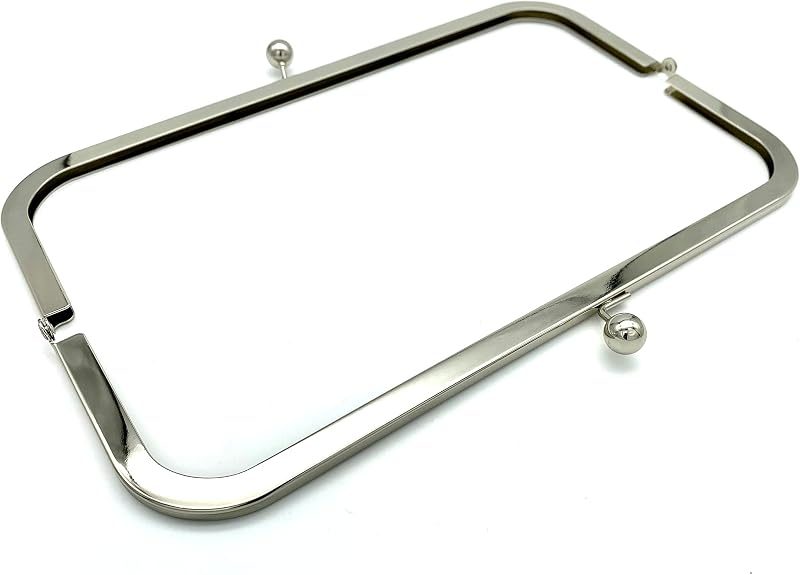 Rectangle Glue-In Kiss-Lock Purse Frame, 11" x 3 9/16" (28 x 9 cm)