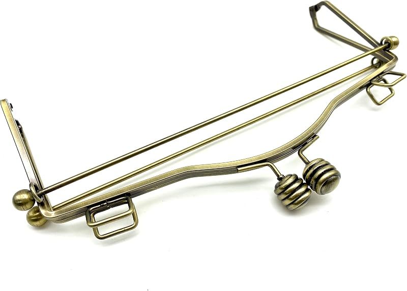 Large Sew-In Kiss-Lock Purse Frame with Handle