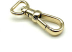 Push-Gate Swivel Clasp, Small D Eye (1/2")