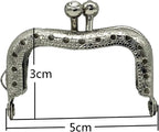 Crown Sew-In Kiss-Lock Purse Frame, 2" x 1 3/16" (5 x 3 cm)