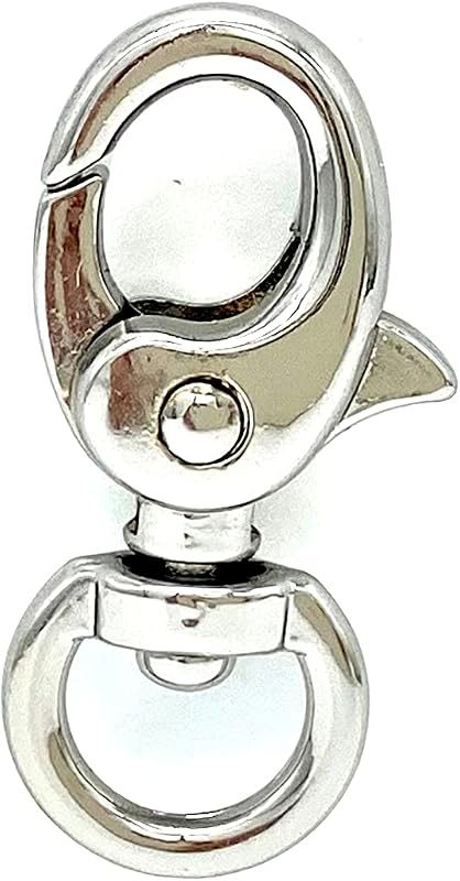 Mini Oval Trigger Clasp, Swivel Round Eye (8mm)
