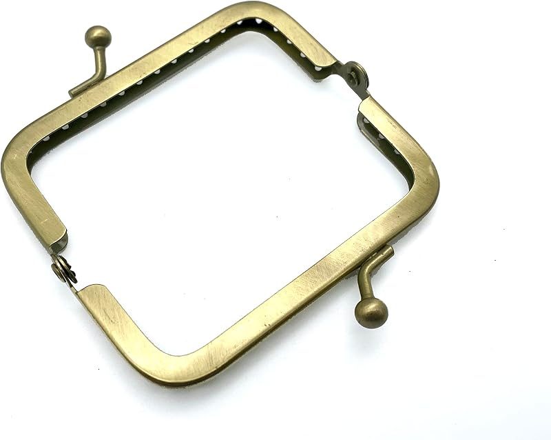 Rectangle Sew-In Kiss-Lock Purse Frame, 3" x 1 5/8" (7.5 x 4 cm)
