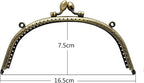 Arch Sew-In Kiss-Lock Purse Frame, 6 1/2" x 3" (16.5 x 7.5 cm)