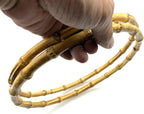 Round Shape Bamboo Bag Purse Handles for Knitting Bag Purse Handle Making / Natural