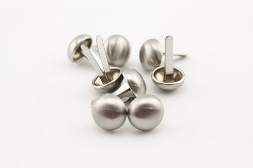 10mm Dome shape bag purse feet Nickel Matt Nickel