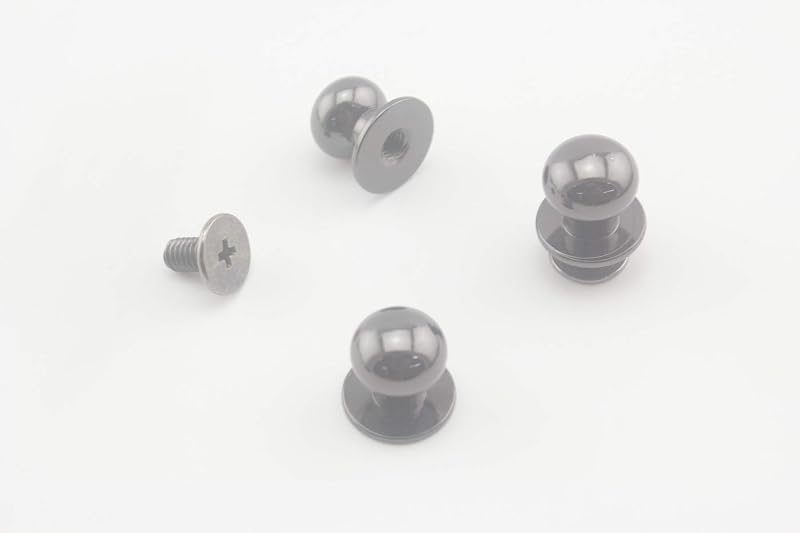 Screw in Rivet Zinc Alloy Screw Studs Round Head Nipple Screws Nail Rivet Button for Purse Wallet Belt Making