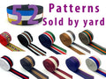 52 styles of 1.5" (3.8 cm) Heavy weight polyester-cotton blend stripe Webbing bag purse strap replacement