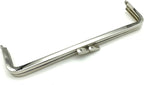 Rectangle Glue-In Purse Frame, 7" x 2" (18 x 5 cm) - Flat Clasp (No Balls)