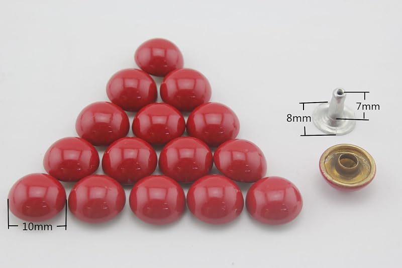 Dome Riveted / Iron Double Cap Rivet Studs Leather Rivet for Bag Making Clothing Shoes