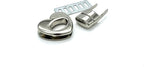 Heart Twist Turn Lock Clasp Purse Closure Lock Zinc alloying for Purse Bag Wallet Clutch Making