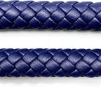 Braided Faux Leather Purse Handles with Lobster Hooks (Pair)