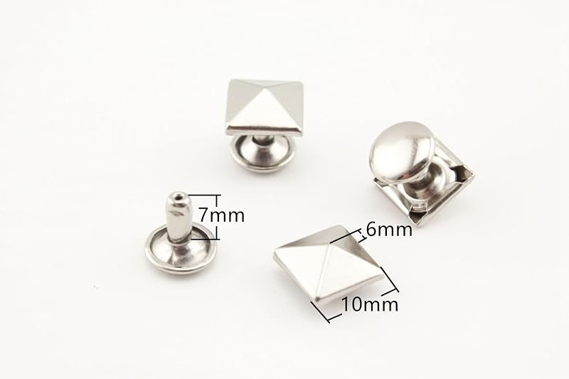 Pyramid Rivet / Double Cap, Purse Rivets Studs Spots for Leather Bag Making Clothing Shoes - Pyramid Stud Backs, Solid…