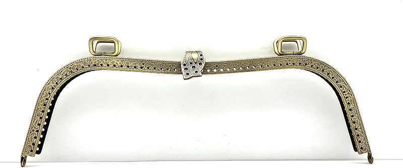 Arch Sew-In Kiss-Lock Purse Frame, 10 1/2" x 3 3/8" (26.5 x 8.5 cm)