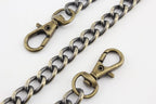 Custom Personalized Bag Purse Crossbody Shoulder Cable Chain Strap Handles Replacement Extender / Anti Bronze