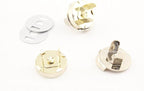Round Cover Magnetic Snaps Bag Button Purse Leather Closures for Sewing Purse Bag Clutch Wallet - Half-Cover Magnetic…