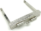 Rectangle Sew-In Kiss-Lock Purse Frame, 3" x 2 3/8" (7.5 x 6 cm)