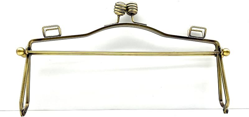 Large Sew-In Kiss-Lock Purse Frame with Handle