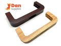 Wood Purse Frame with Loops, 8" (20.5 cm)