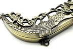 Vintage Embossed Sew-In Kiss-Lock Purse Frame, 4 3/4" x 2" (12 x 5 cm)