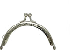 Sew-In Kiss-Lock Purse Frame, 3 3/8" x 1 3/4" (8.5 x 4.5 cm) - 6mm Ball Clasp