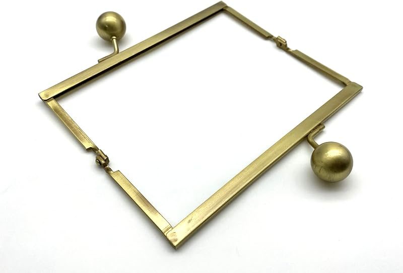 Rectangle Glue-In Kiss-Lock Purse Frame, 5 1/2" x 2 3/16" (14 x 5.5 cm)