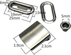 3/4" brass baseball Hat Cap Buckle Strap Clasp Clip Adjustment Buckle closures with Eyelet Grommet for cap repair…