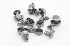 Skull Head Studs Rivets Zinc alloying Double Cup Decorative for Punk Leather Purse Bag Clothing Shoes