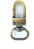 Push-Gate Swivel Clasp, Round Eye (5/8", 4cm)