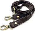 Adjustable Genuine Leather Shoulder Crossbody Bag Purse Strap Handles with Hooks for Bag Making Replacement - Leather…