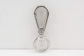 Pear Push-Gate Swivel Clasp, Round Eye (1/2")