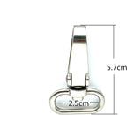 Flat-Gate Swivel Snap Hook, Oval Eye