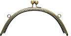 Half-Round Sew-In Kiss-Lock Purse Frame, 8 1/4" x 3 9/16" (21 x 9 cm)