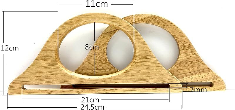 Wooden Purse Handles, Purse Handles Handbag Handle for Bag Making, Purse Making, Handle Replacement, per lot