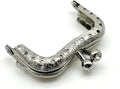 Crown Sew-In Kiss-Lock Purse Frame, 2" x 1 3/16" (5 x 3 cm)