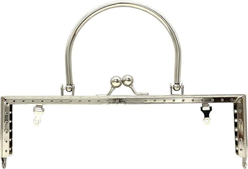 Rectangle Sew-In Kiss-Lock Purse Frame, 8 1/4" x 2 5/8" (21 x 6.5 cm)